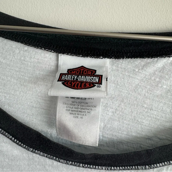 Harley Davidson baseball T-shirt size 1X - Picture 2 of 7